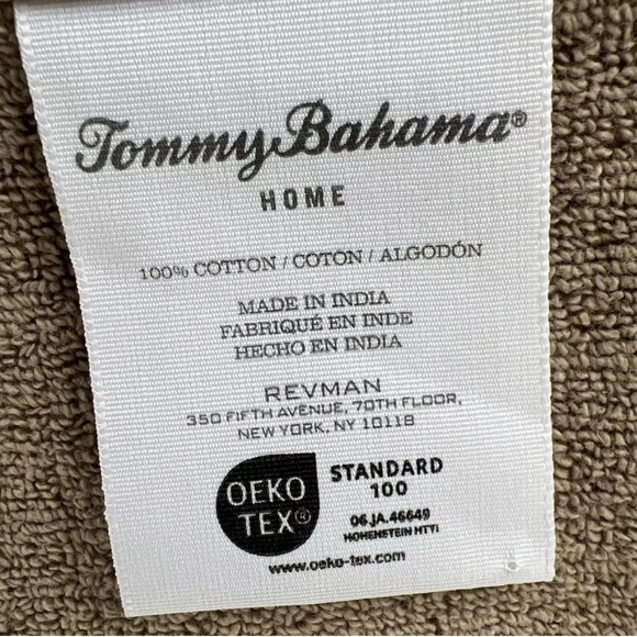 Tommy Bahama Bath Towel Set Northern Pacific II Brown Textured 4 Piece Set NEW - Picture 10 of 11
